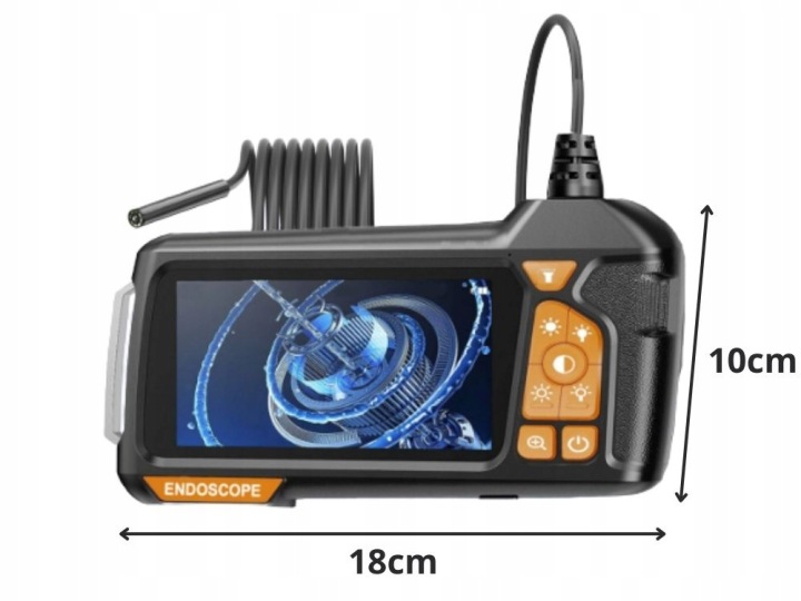 CAMÉRA INSPEKCYJNA ENDOSKOP HD 5M IP67 USB 6LED VERS TUYAUX MONITEUR LCD