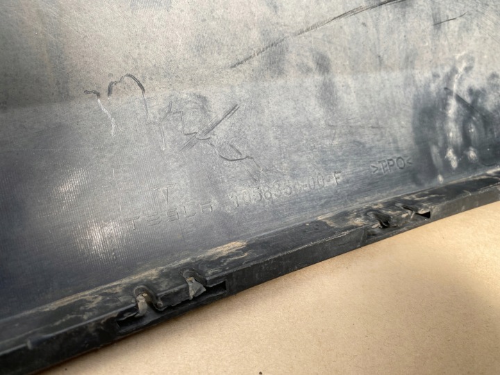 TESLA MODÈLE X SPOILER PARE-CHOCS ARRIÈRE DOUBLURE MOULURE LÈVRE PLAQUE DIFFUSEUR