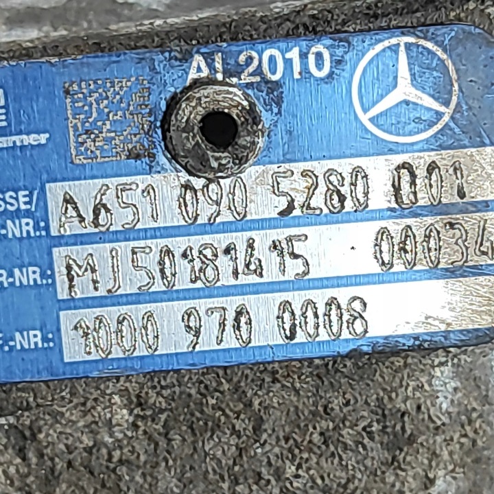 MERCEDES SPRINTER W906 OM651 TURBOCOMPRESSEUR TURBO A6510904780