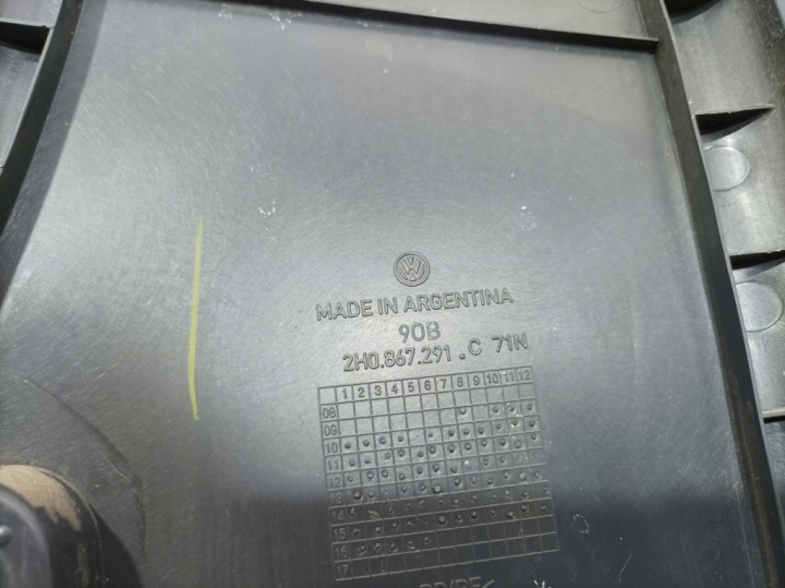 VW AMAROK I DOUBLE CAB MOULURE PROTECTION SEUIL GAUCHE 2H0863725D