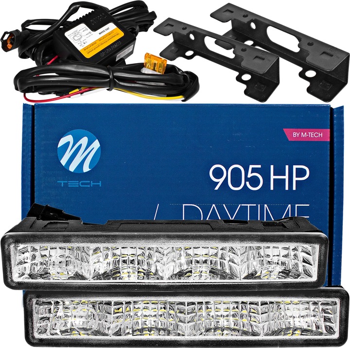 M-TECH 905HP DRL LED ŽIBINTAI : EISMO DIENINĖS 4 LED DIODAI OSRAM nuotrauka 6