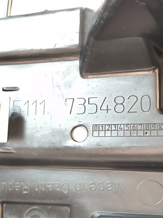 BMW X1 F48, X1L F49 GLISSIÈRE POIGNÉE FIXATION PARE-CHOCS DROIT AVANT 51117354820