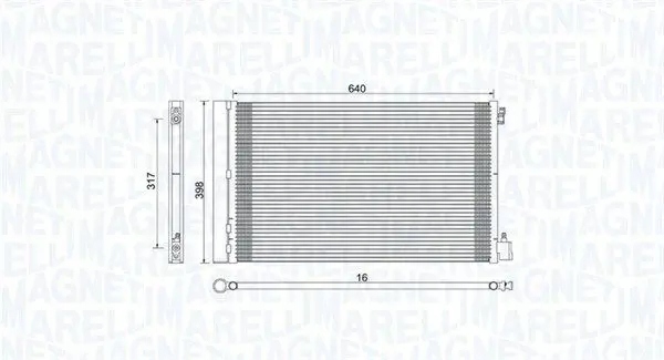 MAGNETI MARELLI 350203779000 DÉSHYDRATEUR CLIMATISATION