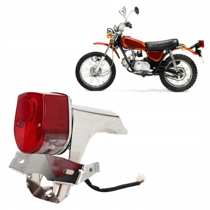 LANTERNE ARRIÈRE MOTOCYCLETTE AVEC TABLEAU D'IMMATRICULATION 84701 098 000 CONVIENT 21