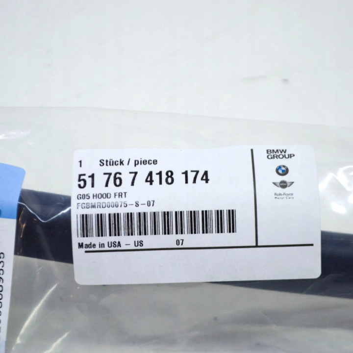 BMW X5 G05 AVANT CAPOT JOINT D'ÉTANCHÉITÉ SIÈGES 51767418174 7418174ORYGINALNA