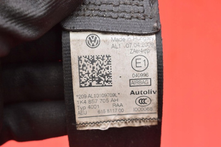 CEINTURE DE SÉCURITÉ GAUCHE AVANT TENDEUR 1K4857705AH VW GOLF 6 VI 08-15
