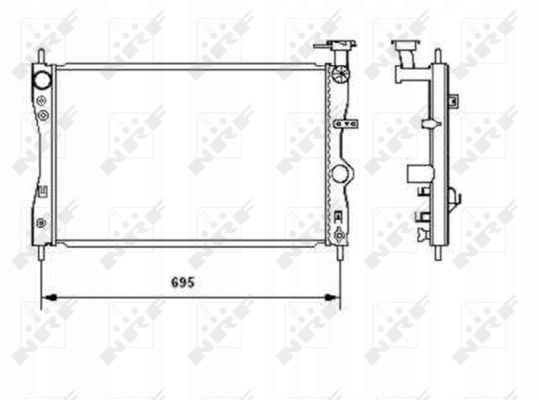 NRF RADUADOR MITSUBISHI COLT 04- 