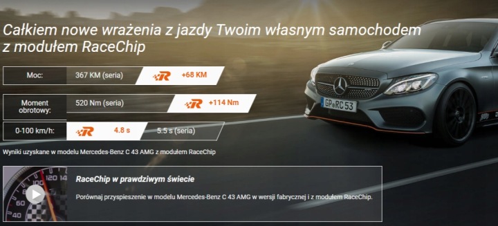 RACECHIP GTS NOIR AUDI RS3 DAZA 400PS +71KM