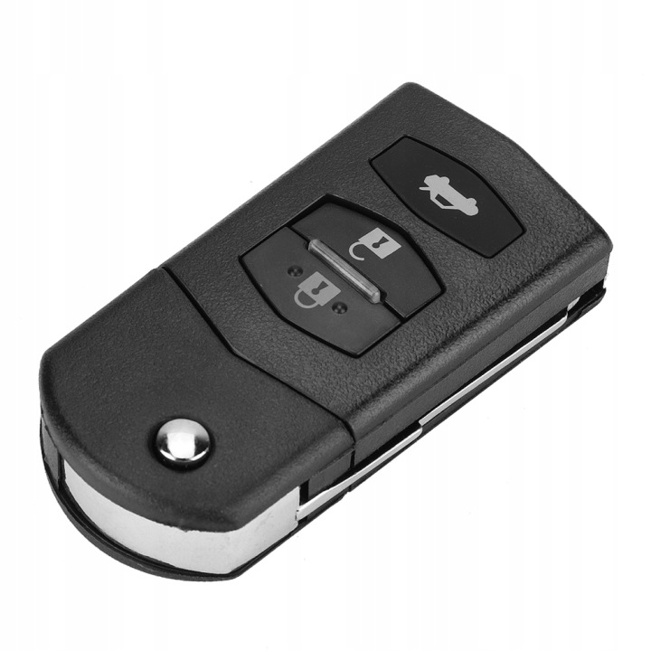 3-PRZYCISKOWY TÉLÉCOMMANDE AUTOMOBILE PLIABLE CLÉ