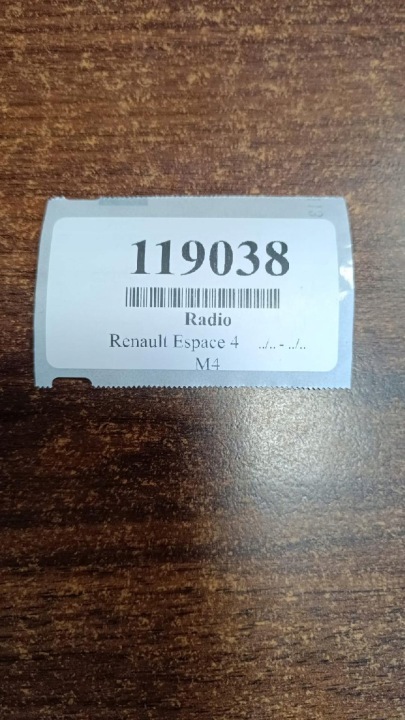 RENAULT ESPACE IV RADIO LECTEUR 96489417