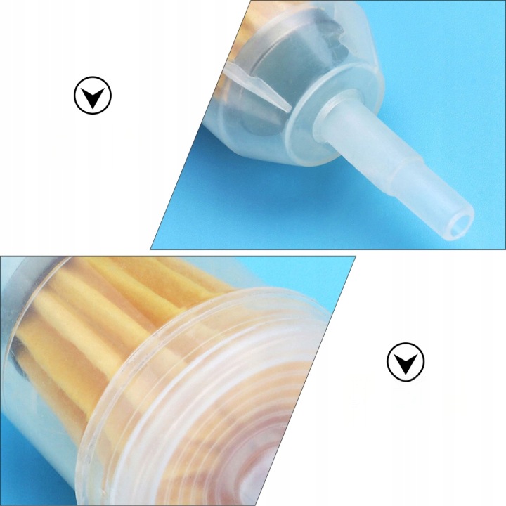 5 PIÈCES FILTRES CARBURANTS VERS MOTOCYCLETTES LÉGER PLASTIQUE STABILNE DROITE
