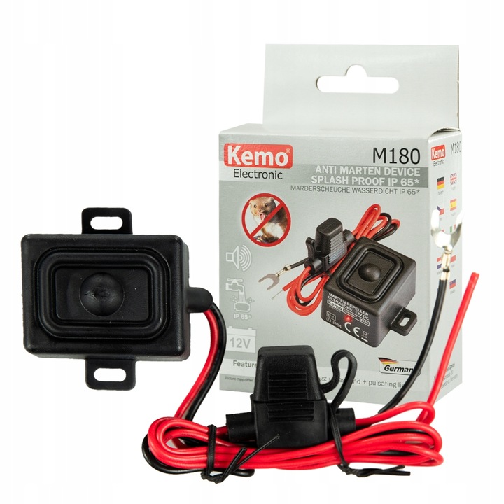 KEMO M180 AUTO ODSTRASZACZ KUN 12V IP 65 AL KUNY NIEMIECKI 