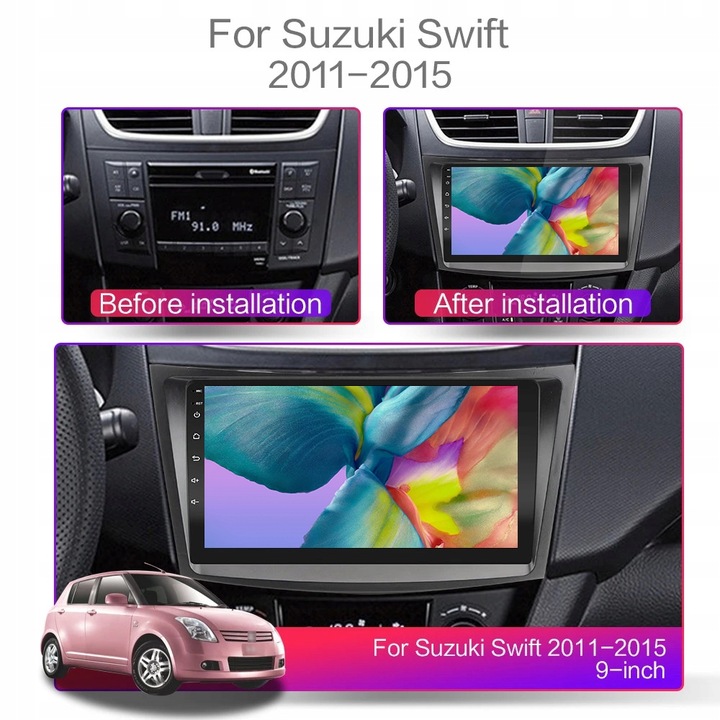 RADIO 2DIN ANDROID SUZUKI SWIFT 4 2011-2015 