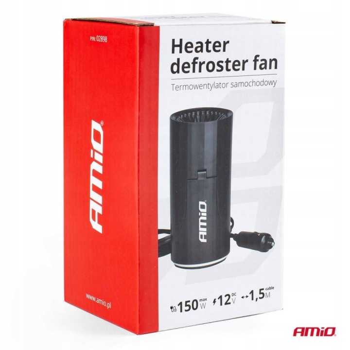 VENTILATEUR DE CHAUFFAGE RADIATEUR AUTOMOBILE 12V AMIO AMI02898