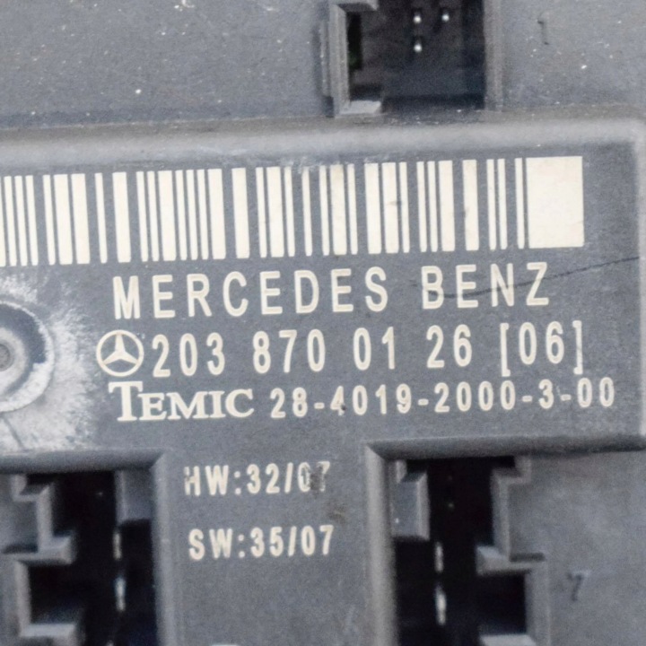 MERCEDES-BENZ CLC CL203 2010 AVANT CÔTÉ GAUCHE CONTRÔLEUR MODULE PORTES