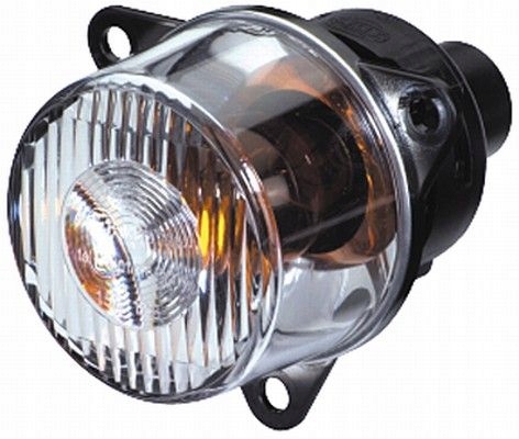 PHARE CLIGNOTANT 21W RONDE 12/24V POMARANCZOWA/PRZEZROCZYSTA Ø 55 MM