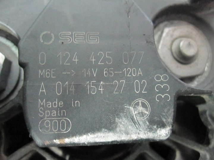 SPRINTER 2.2 CDI ALTERNATEUR 0124425077 A0141542702