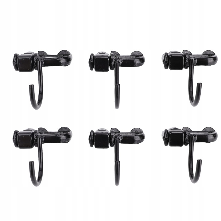 6 PCS GAUCHE CROCHET GASIENICOWY DOUBLE COLLECTEUR FIXATION ACIER WEGLOWA VERS 4Q