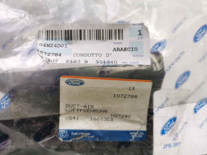 ADMISSION REVÊTEMENT PANNEAU AVANT FORD FOCUS MK1 DIESEL 1072784