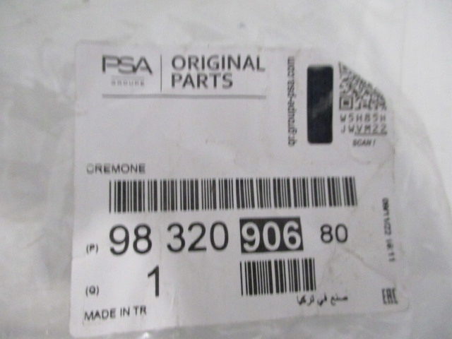 SERRURE DE PORTE CITROEN T. BERLINGO PEUGEOT PARTENAIRE 08-