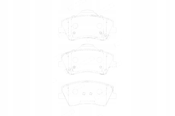 FERODO ZAPATAS DE FRENADO PARTE DELANTERA HYUNDAI ELANTRA V ELANTRA VI GENESIS 