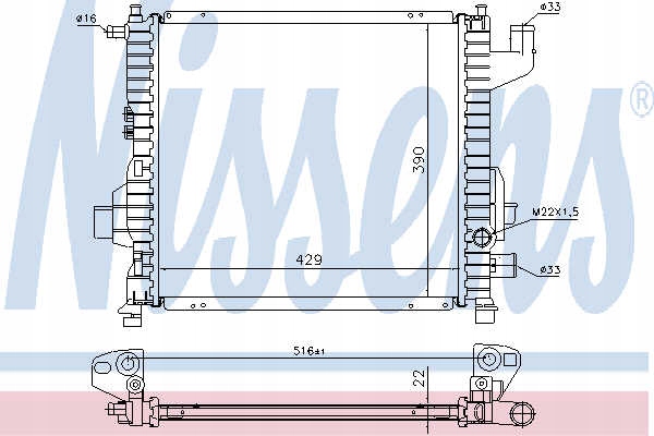 NISSENS 63835A RADIATEUR EAU