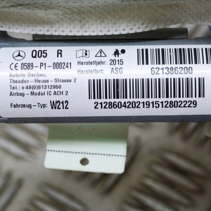 MERCEDES-BENZ E W212 2015 DROITE CÔTÉ RIDEAU AIRBAG