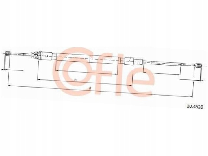 CABLE BRAKE CITROEN C3 I 02-10 PLURIEL 03- II 09-13 photo 2 - milautoparts-fr.ukrlive.com