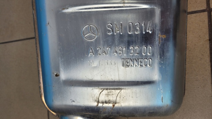 MERCEDES W177 19R CATALYSEUR SILENCIEUX ÉCHAPPEMENT A2464913700 A2474913200