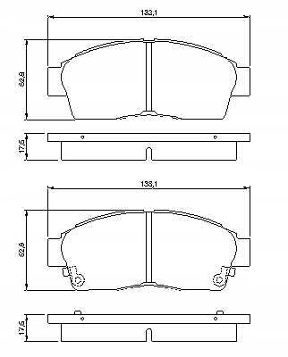 ZAPATAS HAMULC. TOYOTA COROLLA,CARINA E 