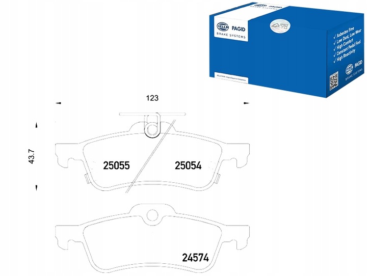 BLP ZAPATAS DE FRENADO HONDA CIVIC 12- PARTE TRASERA 