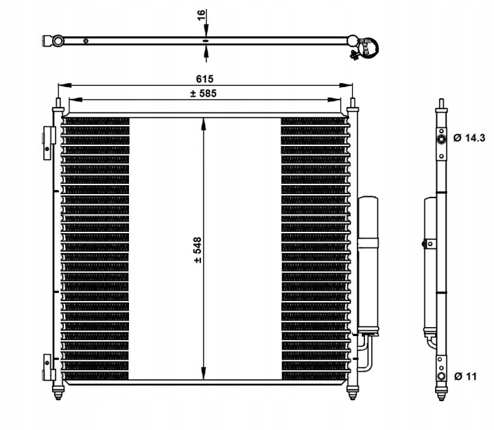 NRF 350336 DÉSHYDRATEUR CLIMATISATION