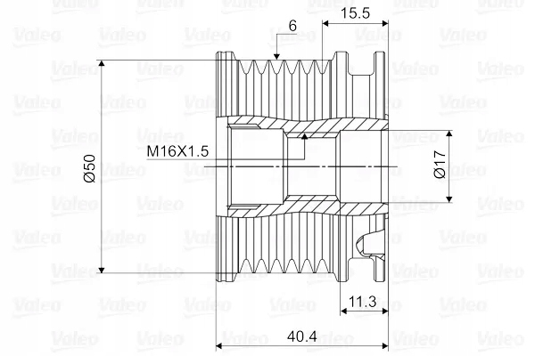 EMBRAGUE GENERADOR VALEO 588020 