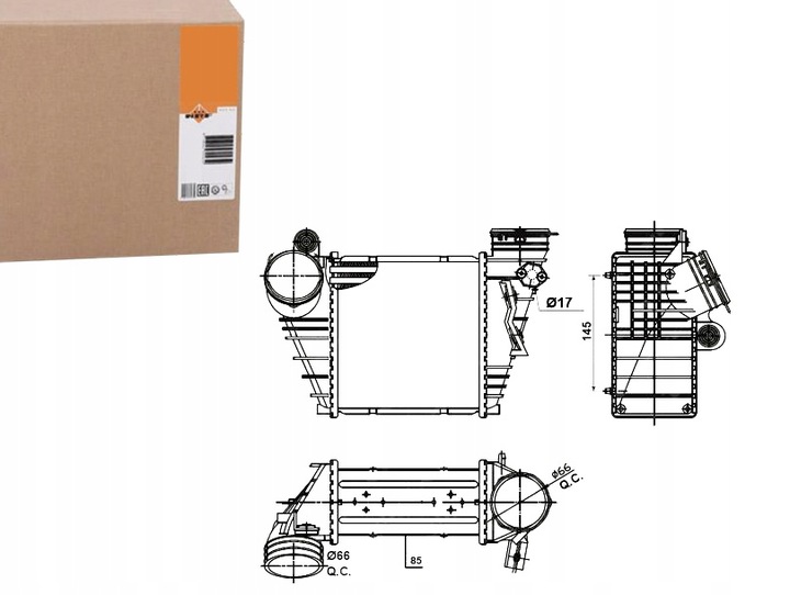 RADUADOR AIRE DOAADOWUJACEGO NRF 30838 