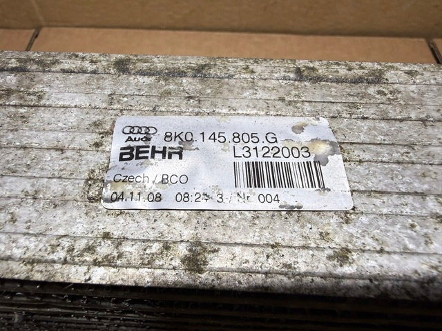 AUDI A4 B8 A5 8T RADIATEUR ÉCHANGEUR AIR-AIR 8K0145805G