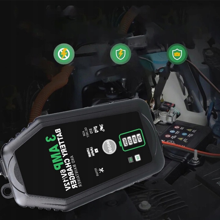 2× CHARGEUR BATTERIE 6V 12V INTELLIGENTE 3A AVEC TRYBEM RÉPARATION AGM GEL