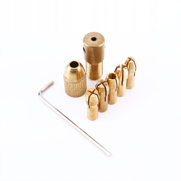 1 ZESTAW/8 PIÈCES 0,5 MM-3 MM PETIT WIERTLO ÉLECTRIQUE AVEC MANCHON U9