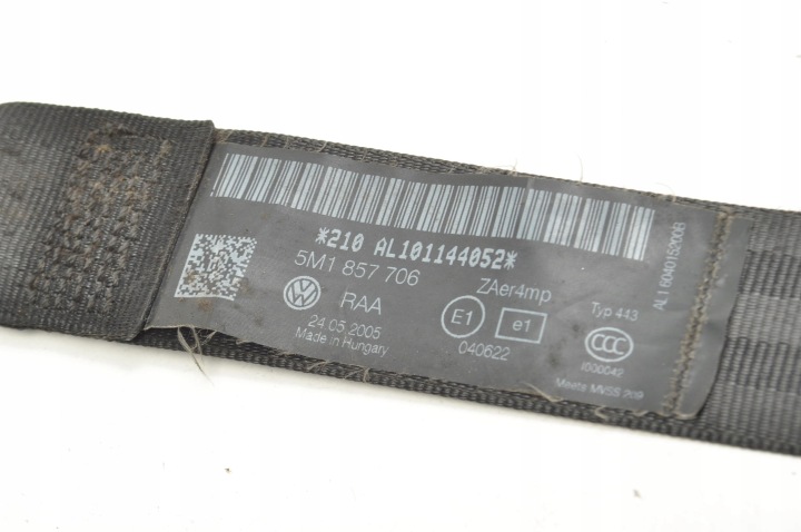 VOLKSWAGEN GOLF PLUS CEINTURE DE SÉCURITÉ DROIT AVANT AVANT 5M1857706 HAYON 5D