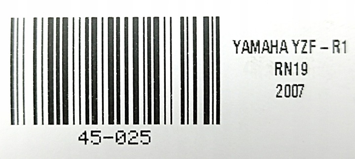 YAMAHA YZF-R1 RN19 07-08 DÉFLECTEUR D'AIR PROTECTION PLASTIQUE