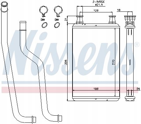 RADIADOR CALENTADOR CHRYSLER 300C 04- 