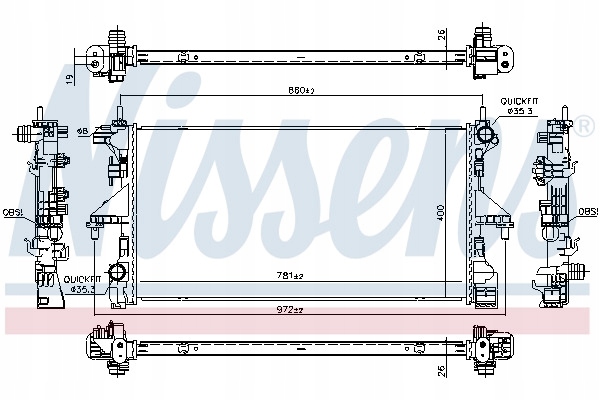 RADIATOR WATER 606554/NIS photo 4 - milautoparts-fr.ukrlive.com