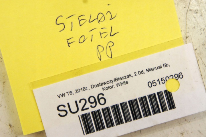 SU296 VW TRANSPORTER T6 SUPPORT CHÂSSIS FIXATION SIÈGES DROIT AVANT