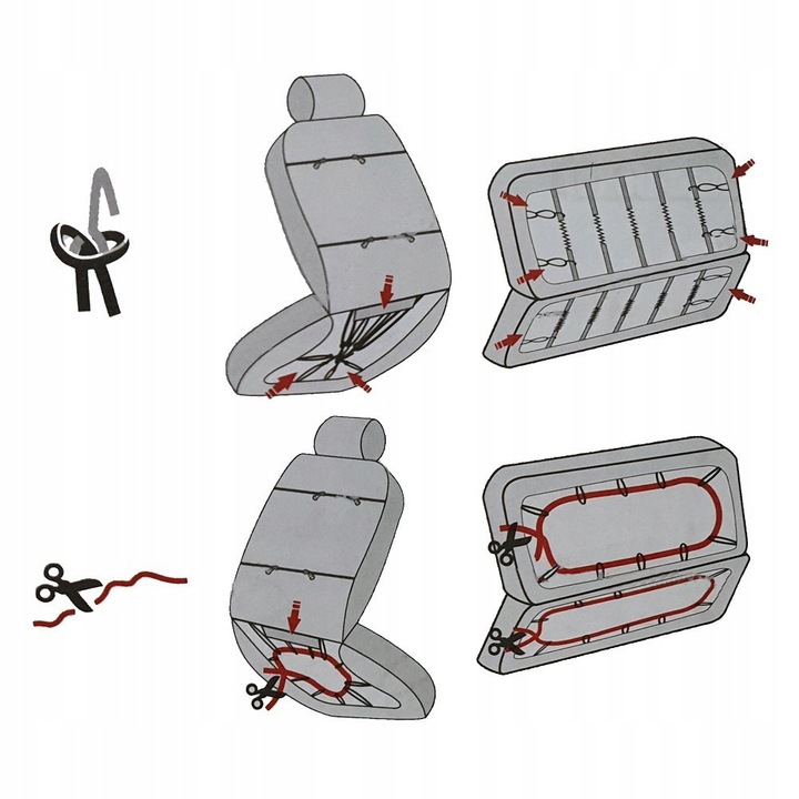 FORRO AL ASIENTOS PARA CITROEN BERLINGO PEUGEOT DE CARGA II 2008-2018 2OS 