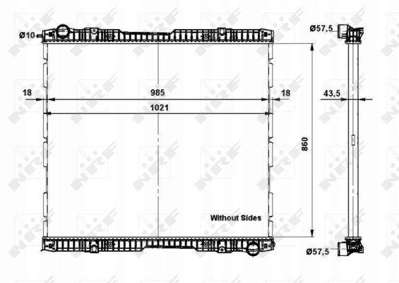 RADIATEUR MOTEUR SCANIA G R DC11.08-DT16.08 03.04