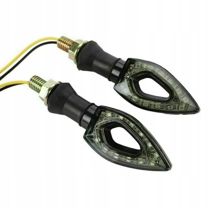 2 PIEZAS DIODO LUMINOSO LED LUCES DIRECCIONALES 12 LEDOWE SPORT + CONMUTADOR 