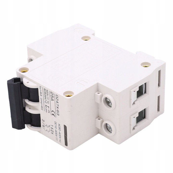 MINIATUROWY WYACZNIK NADPRADOWY AC DC 2P 25A 400V VERS MONTAGE SUR 14