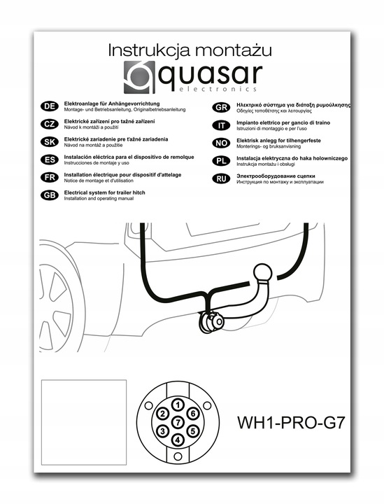 TOW BAR TOW BAR AUDI A8 D3 2002 2010 MODULE 7PIN