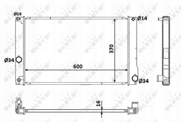 RADUADOR LÍQUIDO / POR PIEZAS PIEZAS DE REPUESTO NRF 53926 