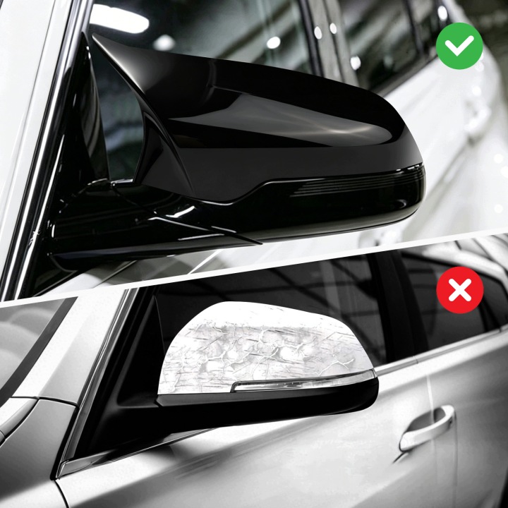CHÂSSIS MIROIRS ARRIÈRE VERS BMW SERII 1, 2, 3, 4 NOIR 2SZTUK