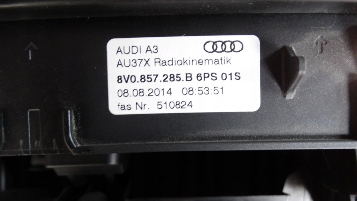 RADIO 8V0857285B AUDI A3